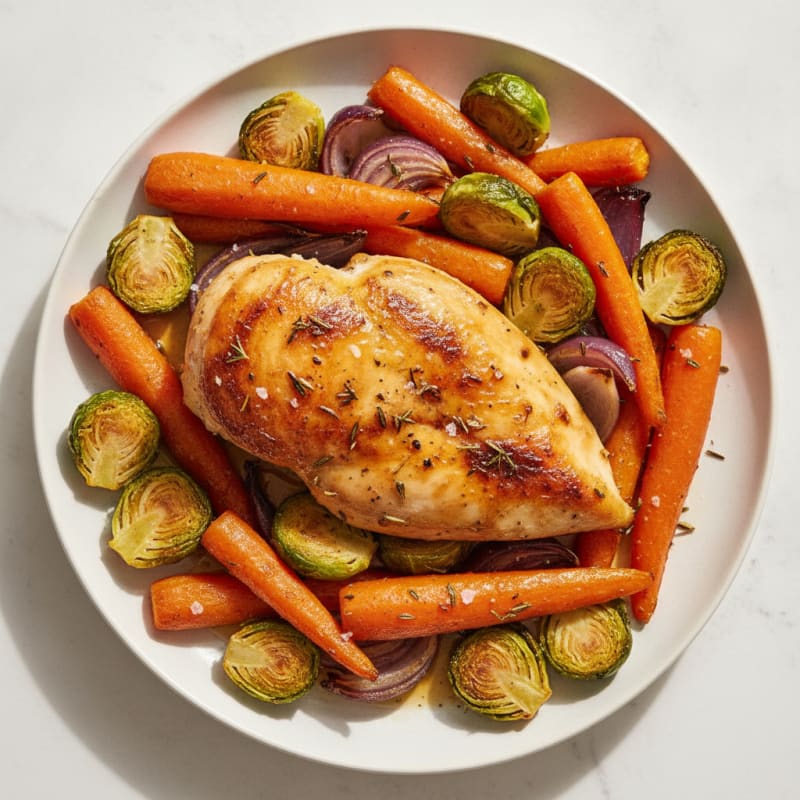 Herb-Roasted Chicken with Roasted Vegetables