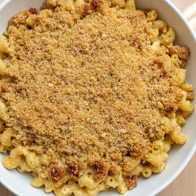 Baked Macaroni and Cheese with Toasted Breadcrumbs