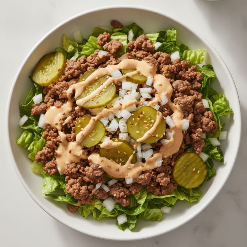 Big Mac Inspired Protein Bowl