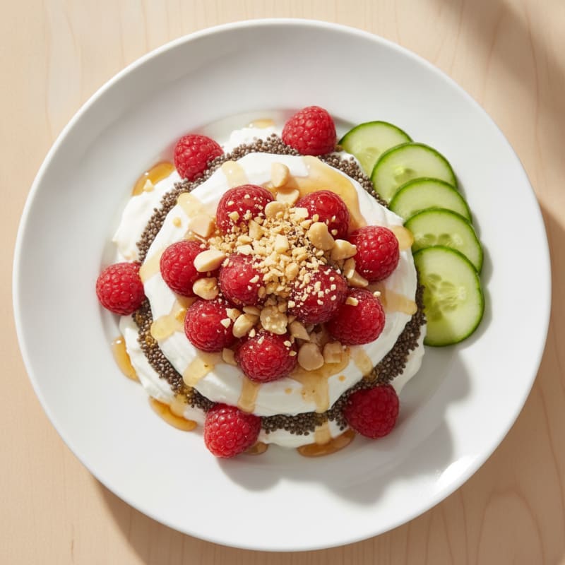 Creamy Greek Yogurt Parfait with Fresh Berries and Chia