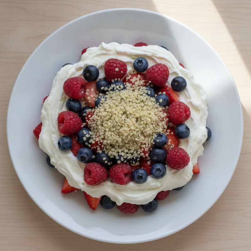 Greek Yogurt Protein Parfait with Mixed Berries