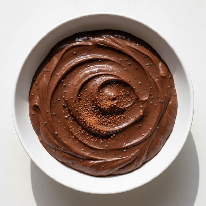 Chocolate Protein Pudding with Chia Seeds