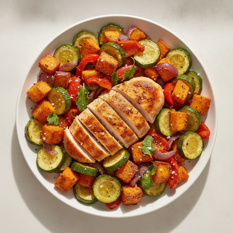 Chicken and Roasted Vegetable Medley