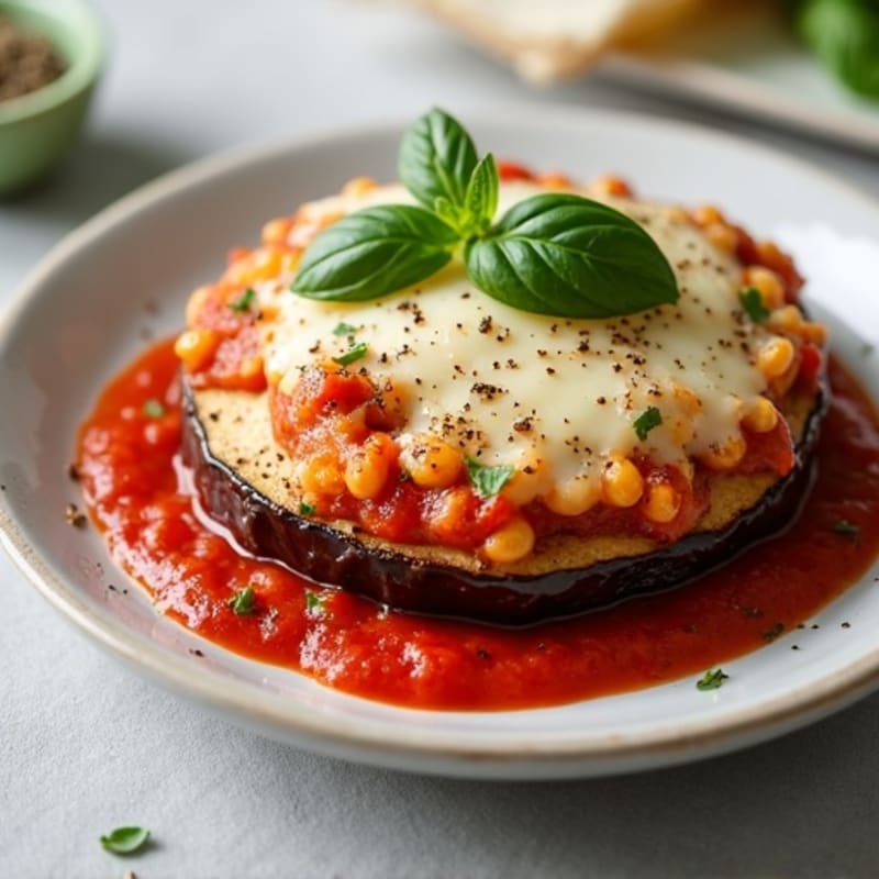 Healthy Baked Eggplant Parmesan