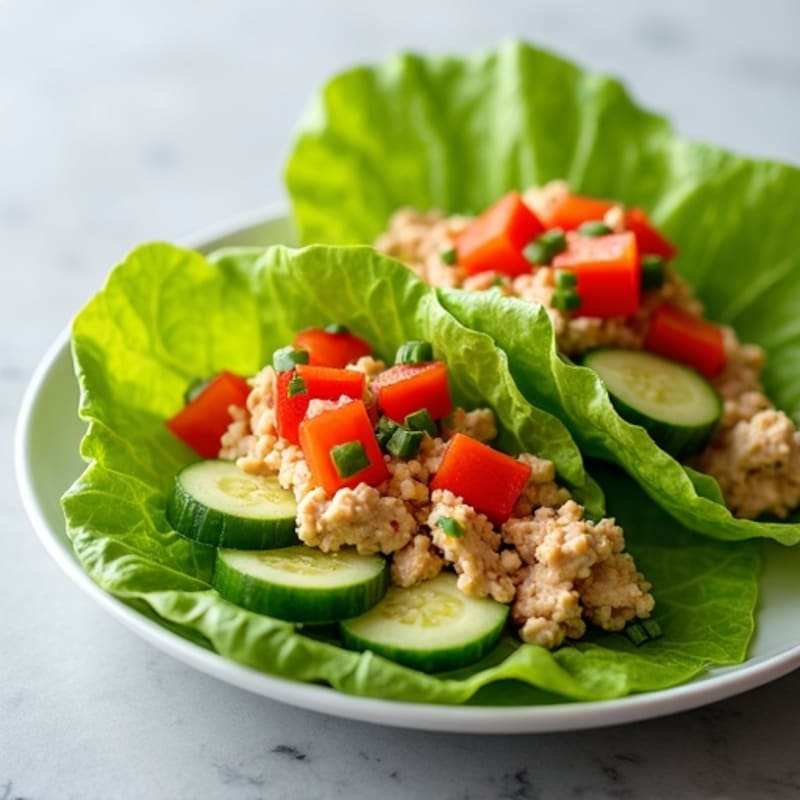 Spicy Sriracha Tuna Lettuce Wrap