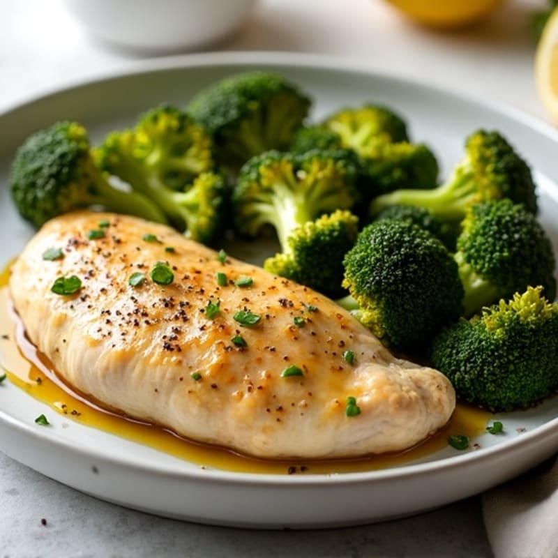 Sheet Pan Lemon Garlic Chicken with Roasted Broccoli