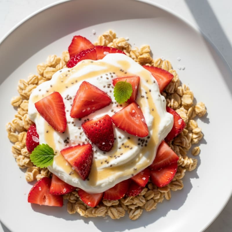 Strawberry Shortcake Overnight Oats