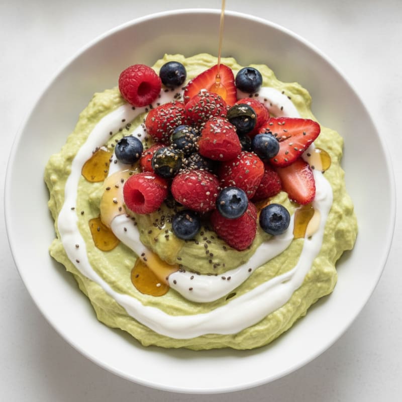 Creamy Protein Yogurt with Chia and Berries