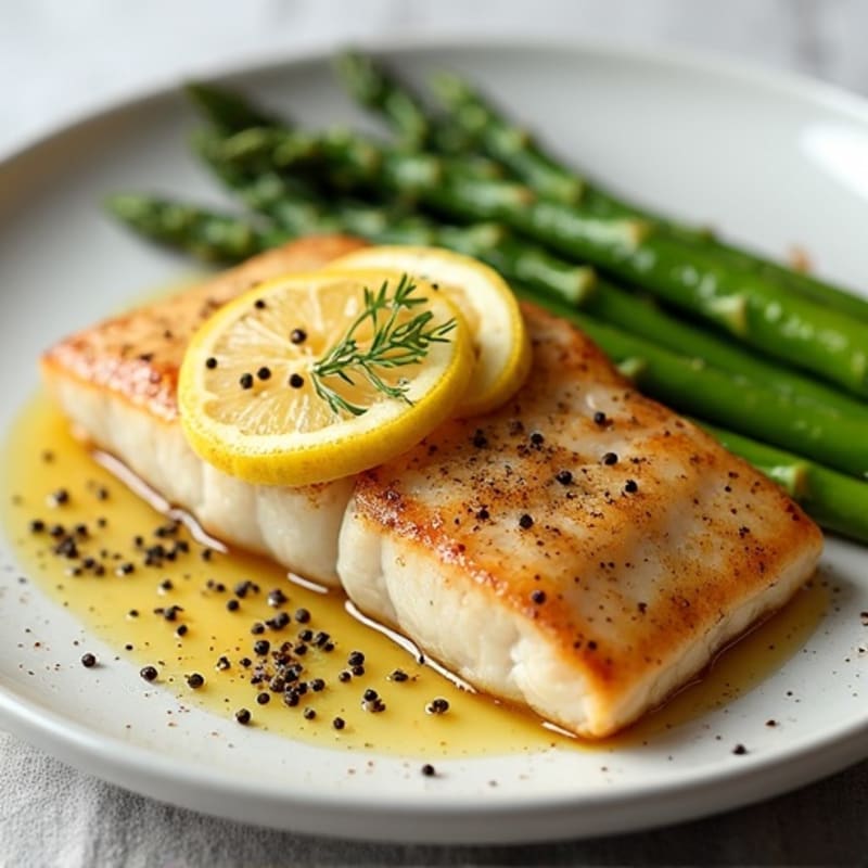 Seared Tilapia with Roasted Asparagus