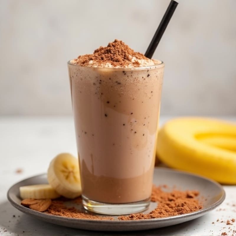 Creamy Chocolate Peanut Butter Protein Smoothie