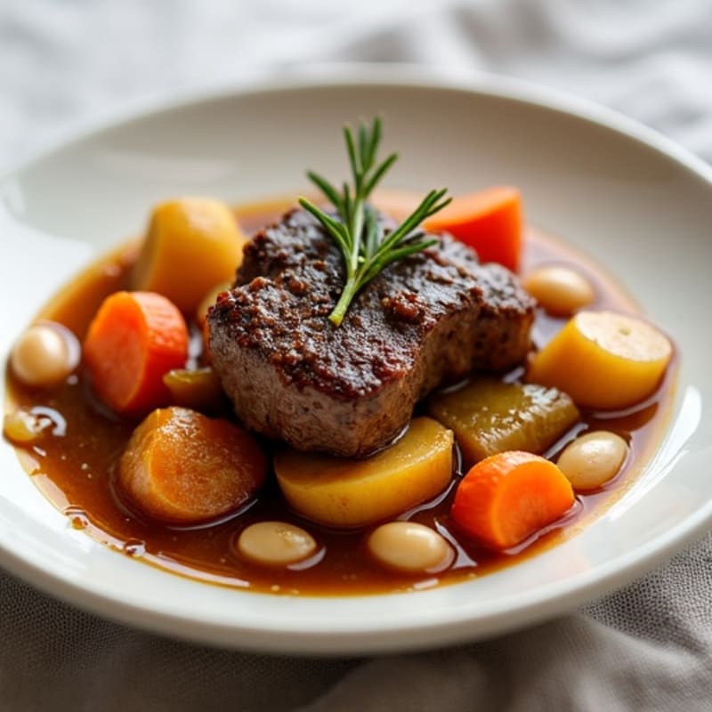 Tender Slow-Cooked Lamb Shank Stew with Root Vegetables