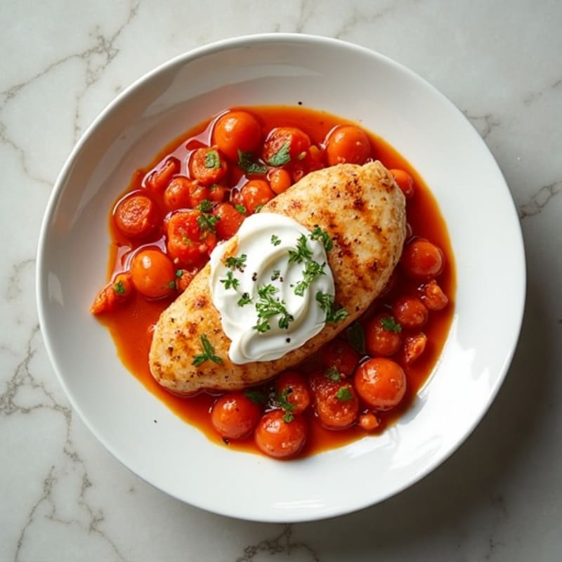 Creamy Yogurt-Spiced Chicken in Tomato Sauce