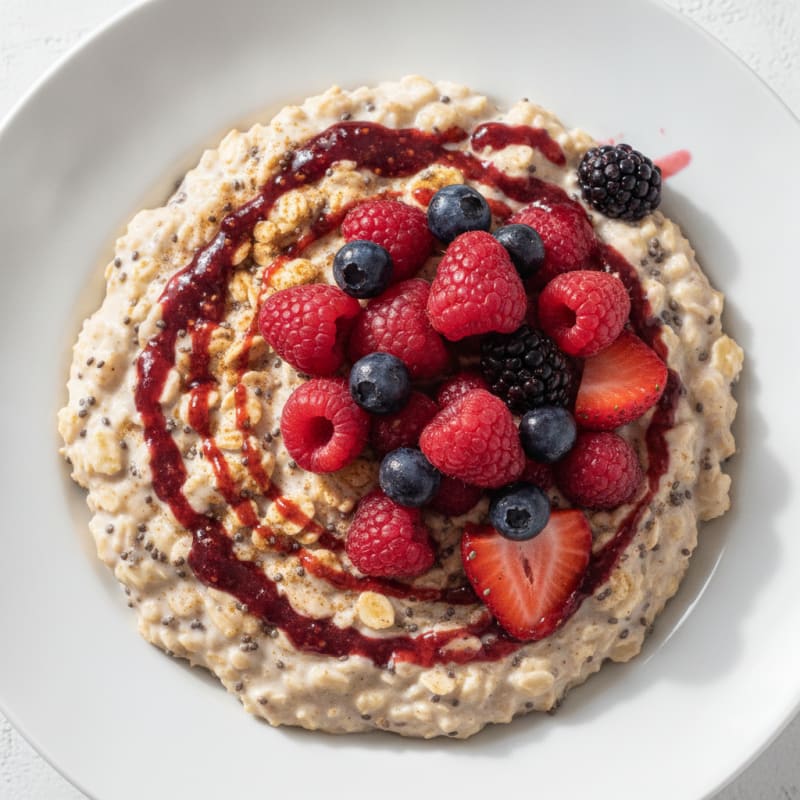 Classic Overnight Oats with Berries