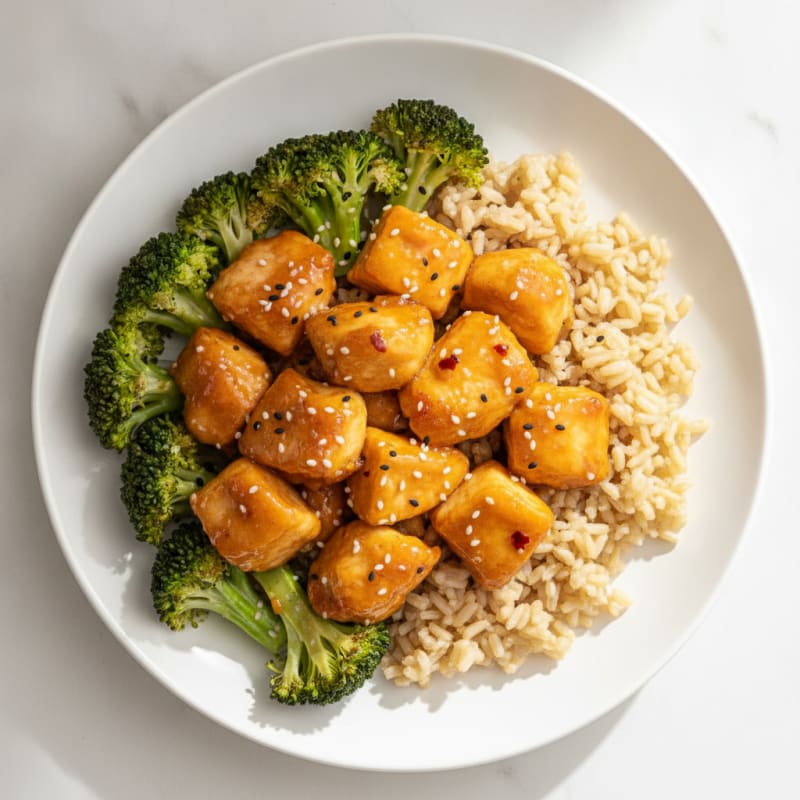 Baked Orange Chicken with Broccoli