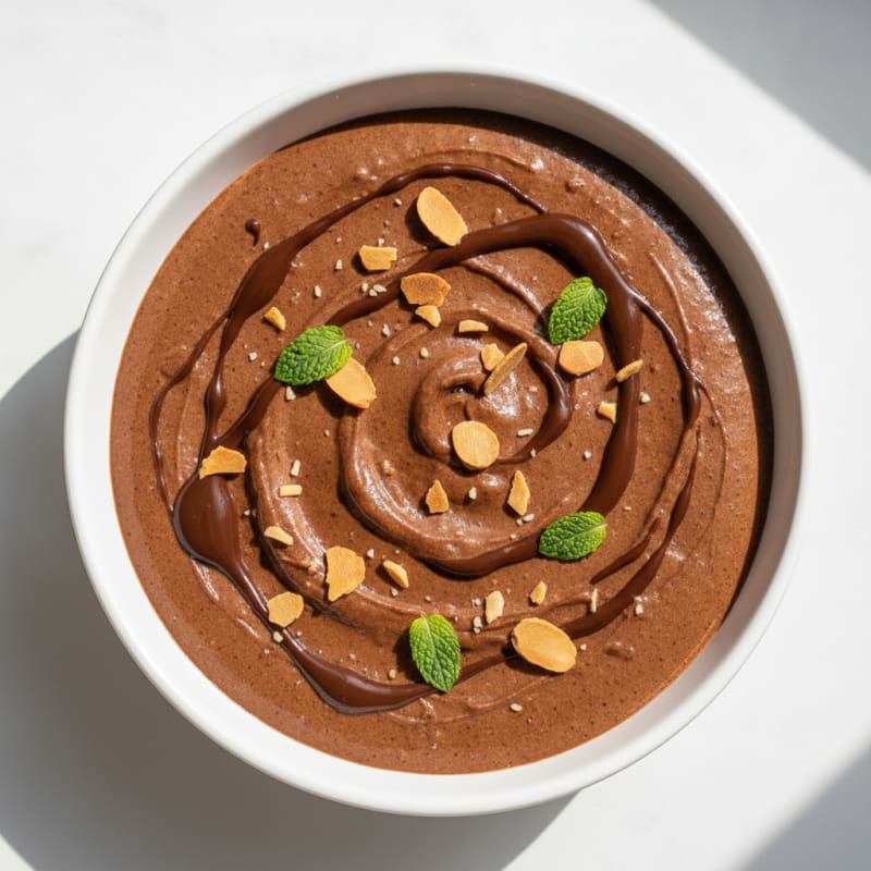Creamy Tofu Chocolate Protein Pudding