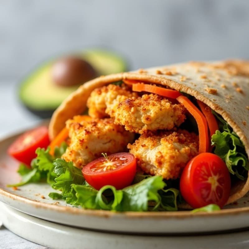 Crispy Buffalo Chicken Fresh Veggie Wrap