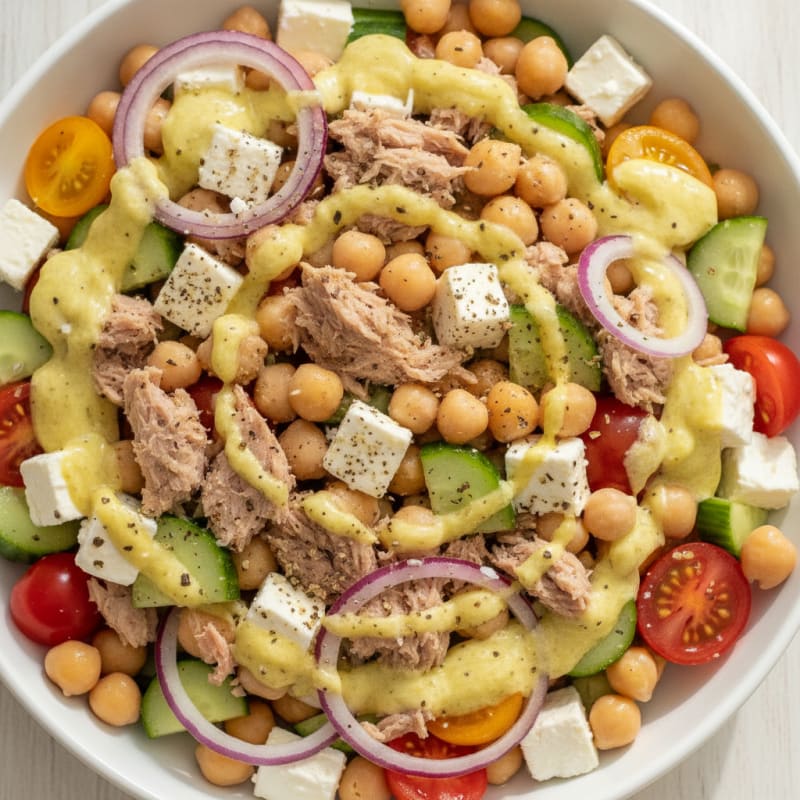 Mediterranean Chickpea Salad Bowl