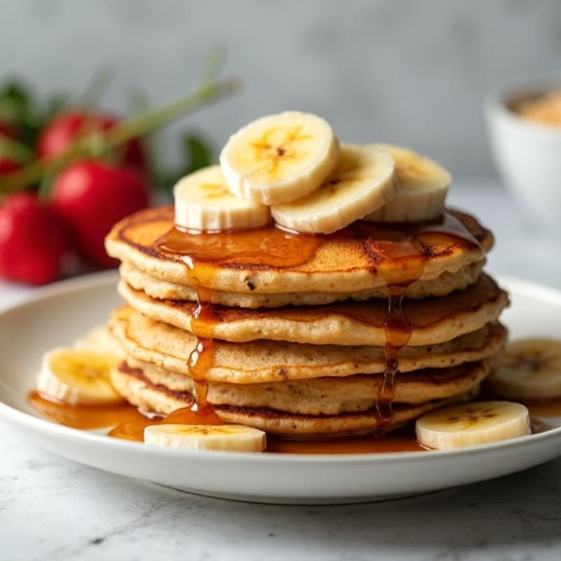 Protein-Packed Caramelized Banana Oat Pancakes