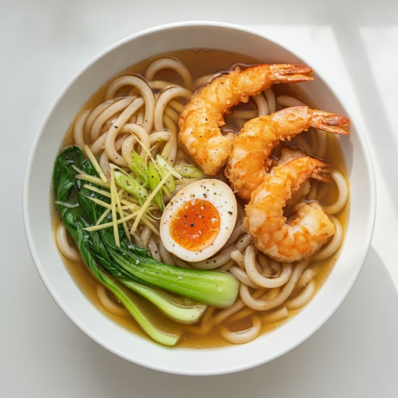 Udon Noodles in Dashi Broth