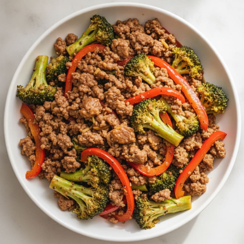 Ground Beef and Broccoli Stir-Fry