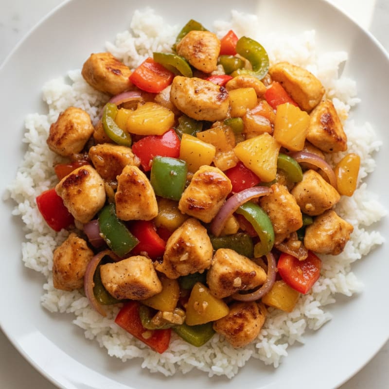 Sweet and Sour Chicken Stir-Fry