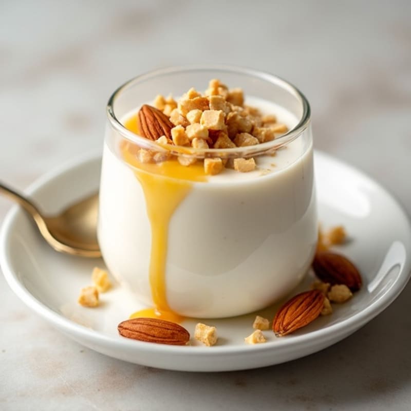 Creamy Greek Yogurt Protein Mousse with Almonds