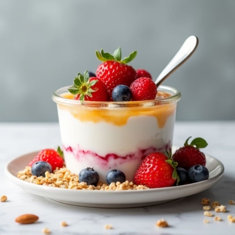 Creamy Greek Yogurt Protein Parfait with Berries