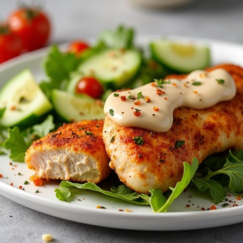 Herb-Spiced Chicken Shawarma with Garlic Tahini Sauce