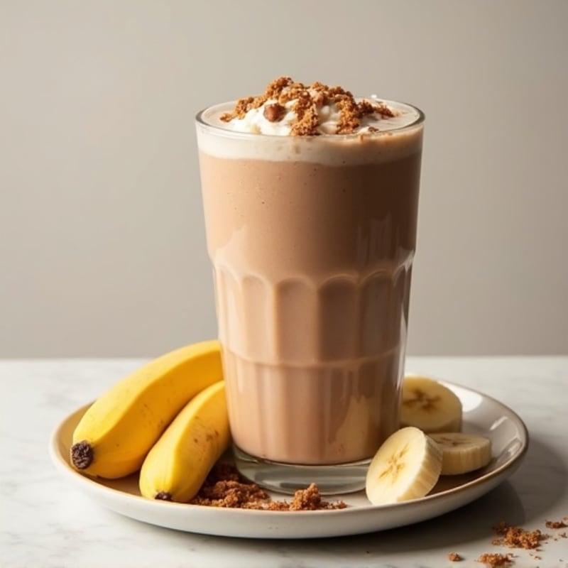 Creamy High-Protein Chocolate Peanut Butter Smoothie