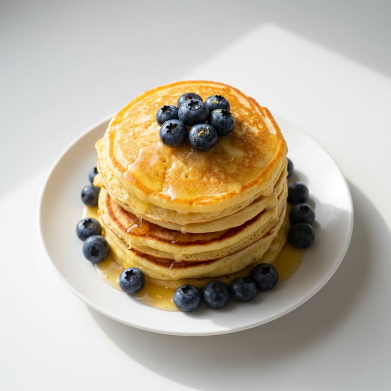 Fluffy Lemon-Ricotta Protein Pancakes