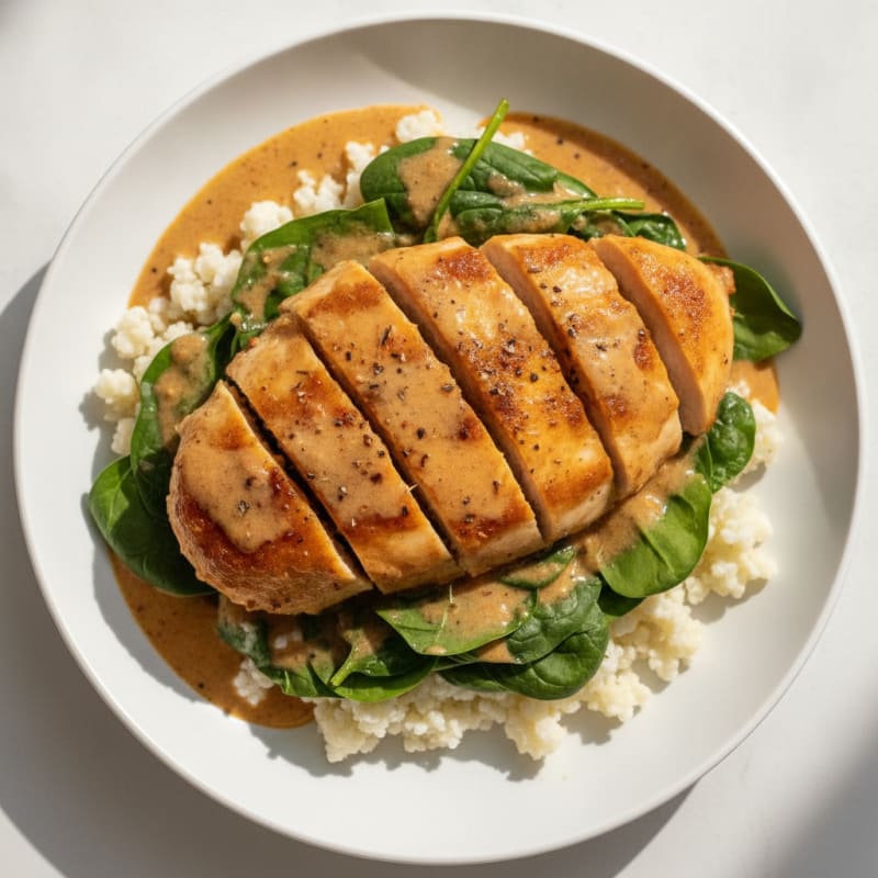 Cajun Chicken with Cream Sauce