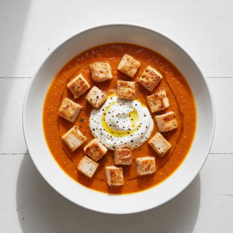 Creamy Roasted Red Pepper Soup