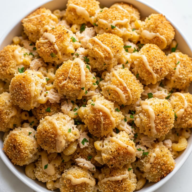 Crispy Golden Mac and Cheese Bites