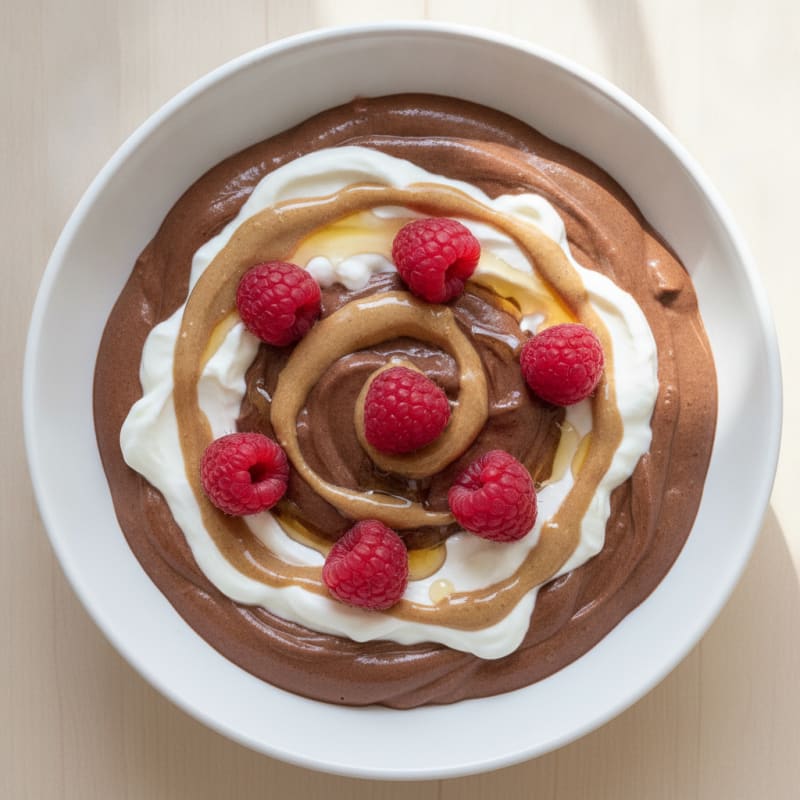 Silky Chocolate Protein Pudding with Greek Yogurt