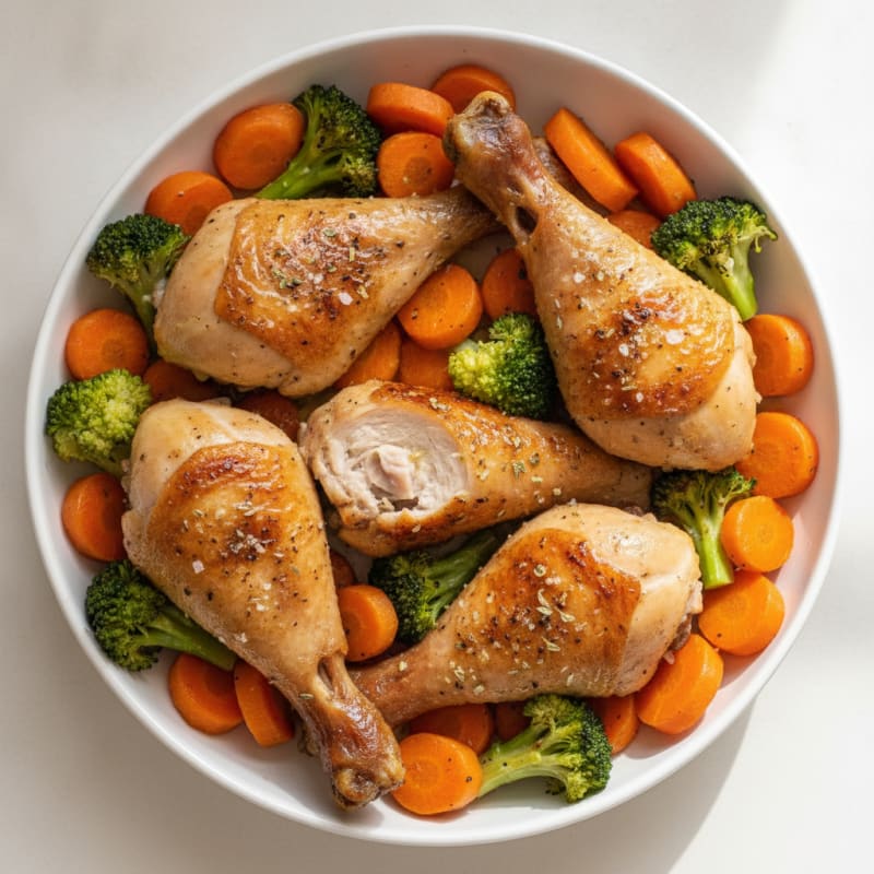 Garlic-Herb Roasted Chicken Legs