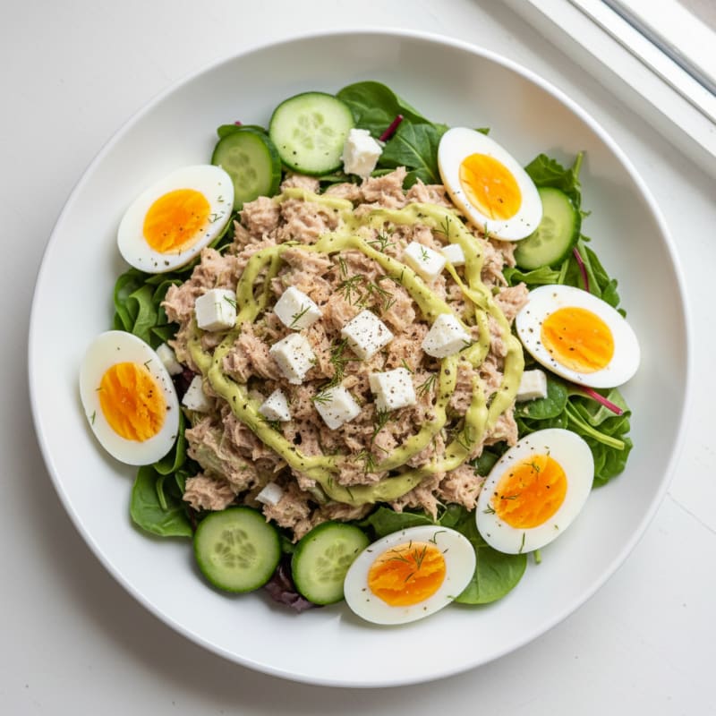 Classic Creamy Tuna Salad Bowl