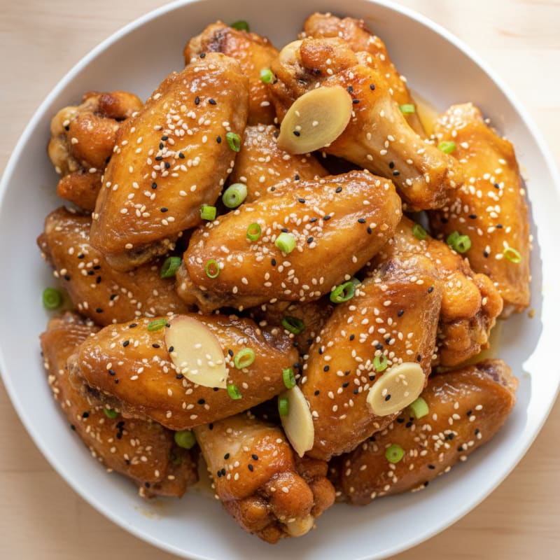 Honey-Glazed Chicken Wings with Sesame