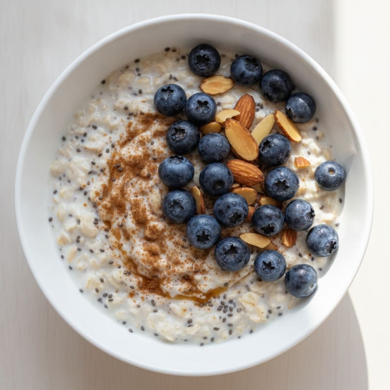 Berry-Almond Overnight Oats