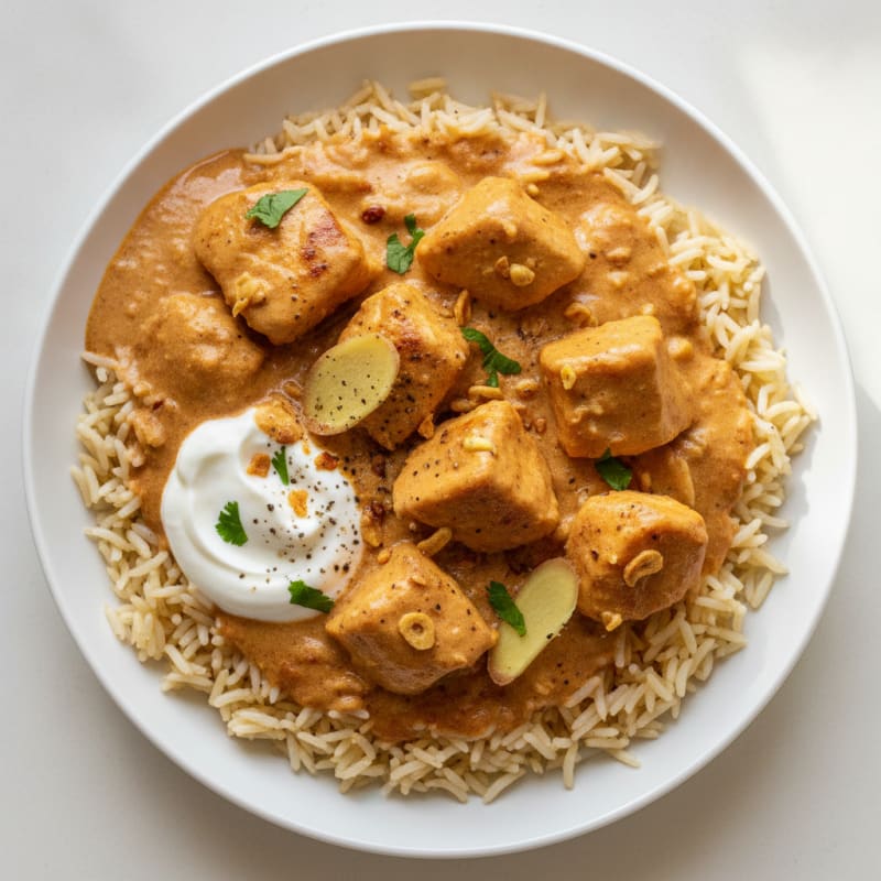 High-Protein Butter Chicken with Basmati Rice