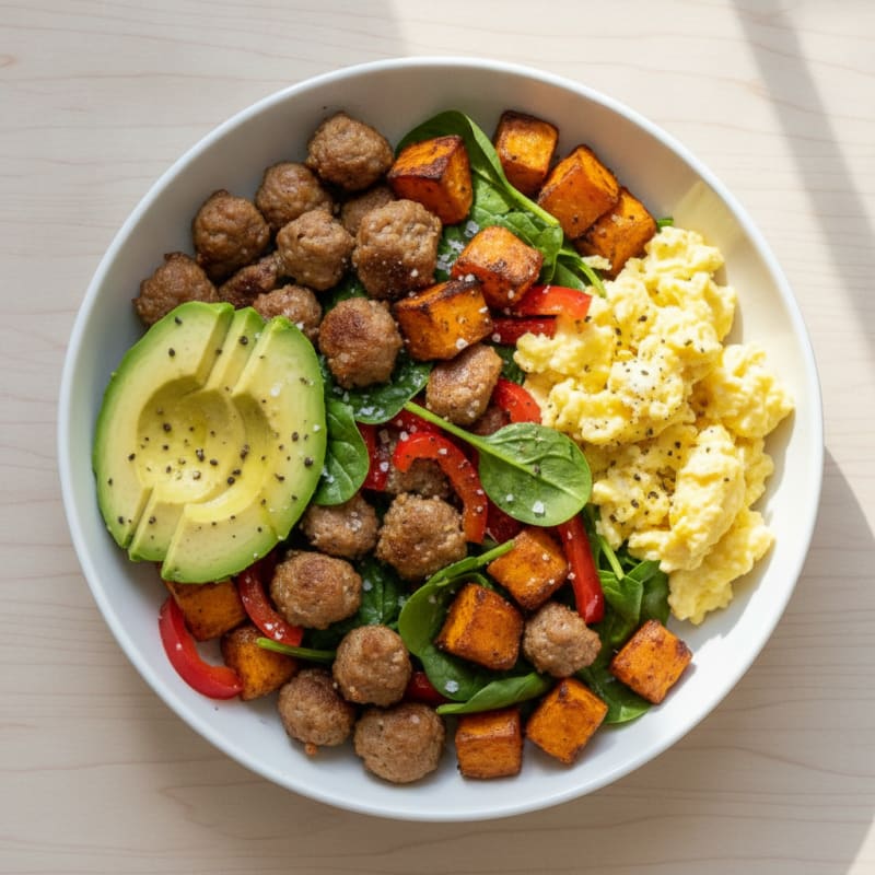 Sausage and Egg Breakfast Bowl