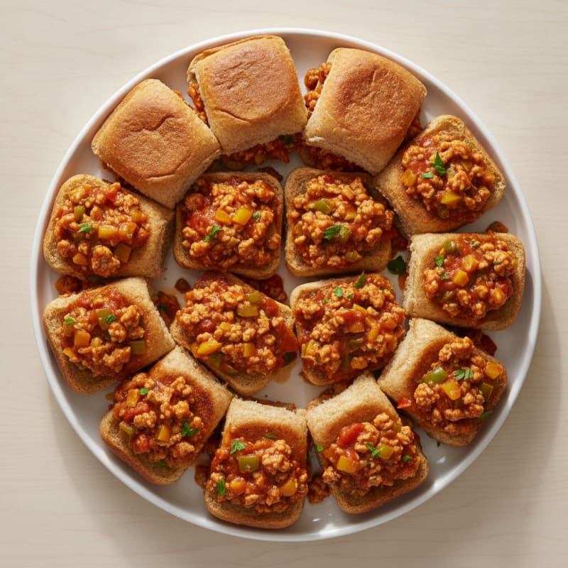 Sweet and Tangy Sloppy Joe Sliders