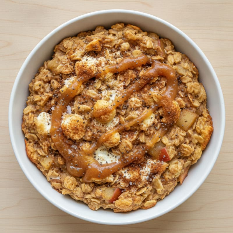 Baked Apple Cinnamon Oatmeal