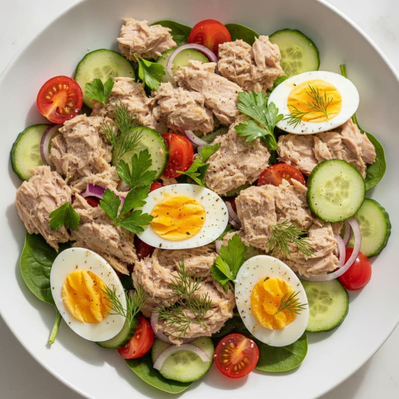 Mediterranean Tuna Salad with Fresh Herbs