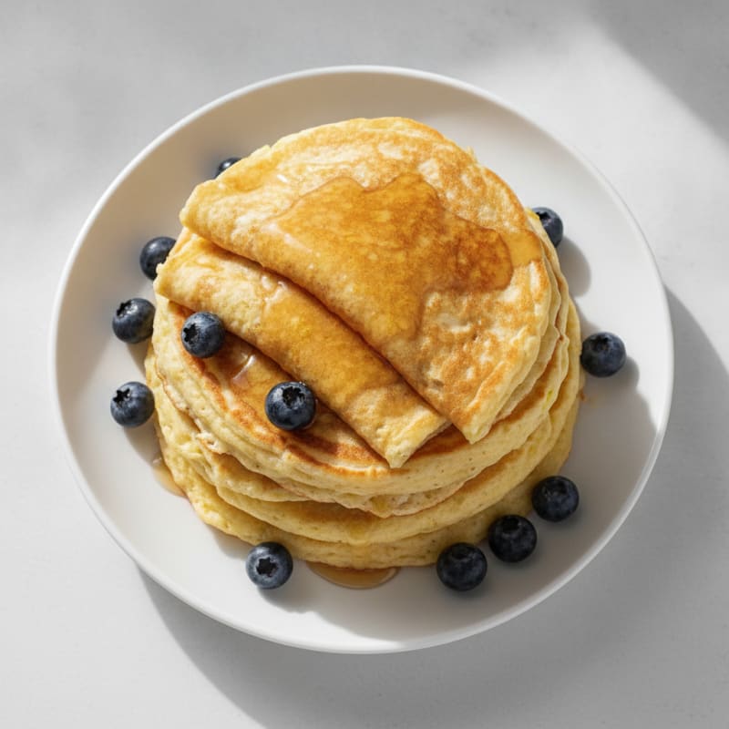 Lemon Ricotta Egg White Pancakes