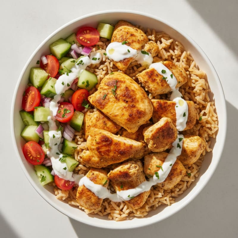 Chicken Shawarma Rice Bowl