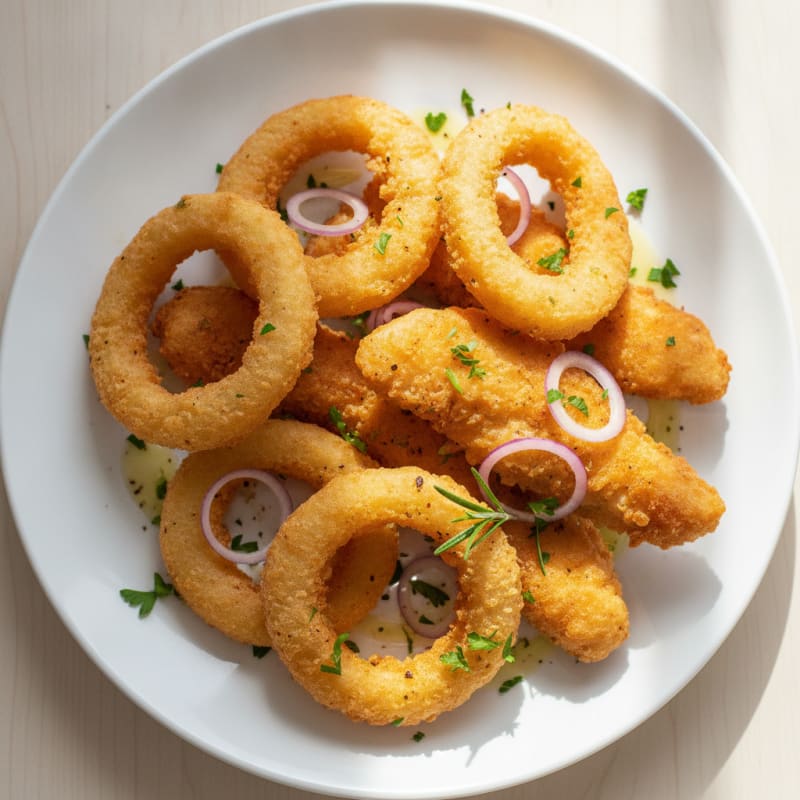Crispy Beer-Battered Onion Rings