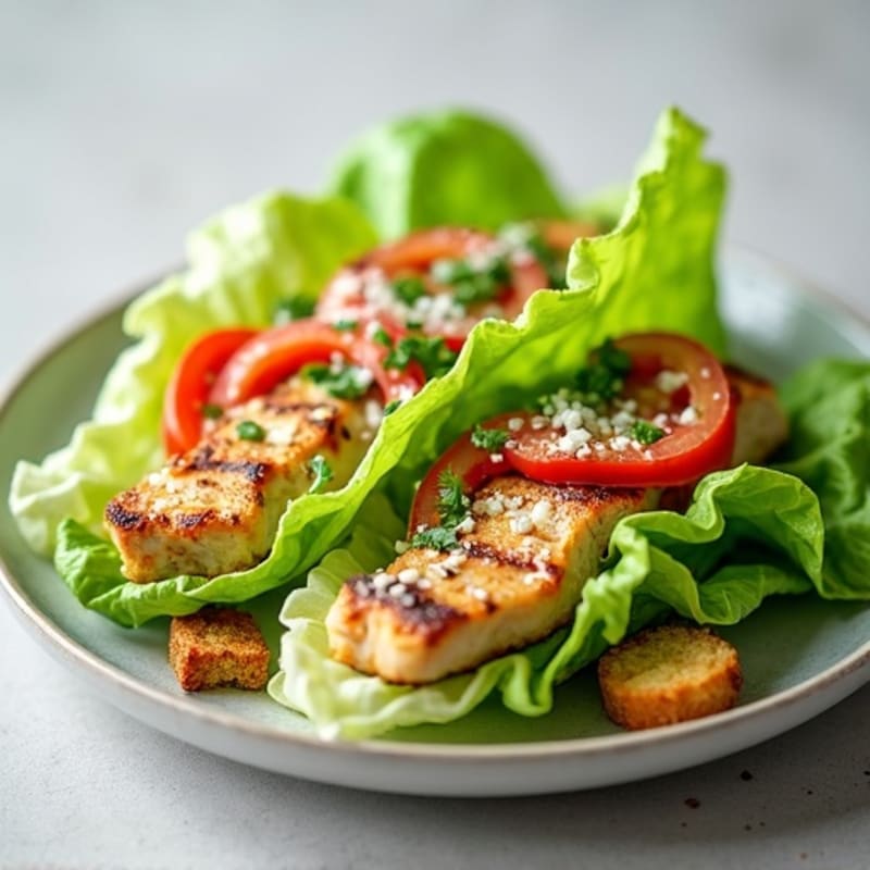 Grilled Chicken Caesar Lettuce Wrap