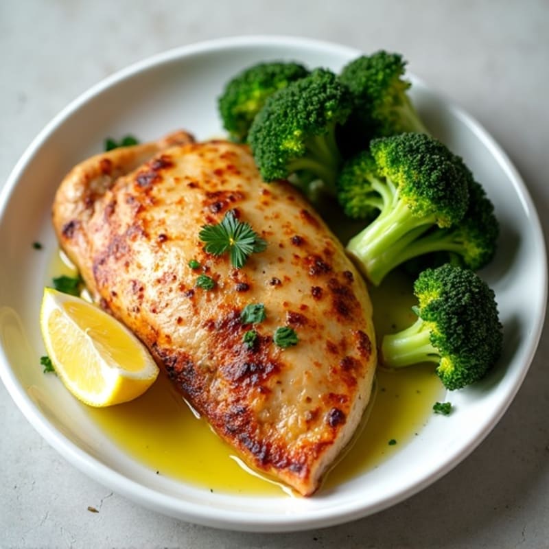 Seared Turkey Breast with Roasted Broccoli