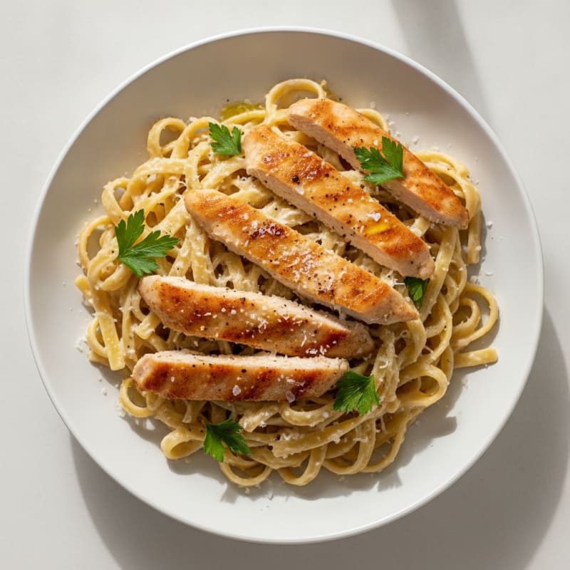 Chicken Alfredo with Fettuccine