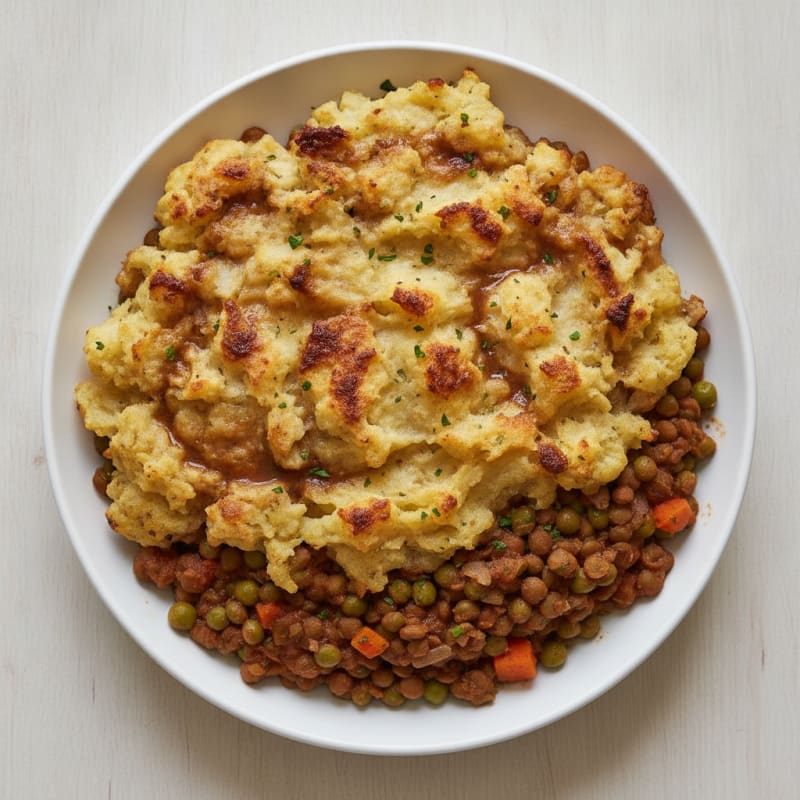 Lentil Shepherd's Pie with Root Vegetable Mash